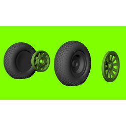 LF Models 3D7242 1/72 Mustang´s weighted wheels - cross tread (all kits)