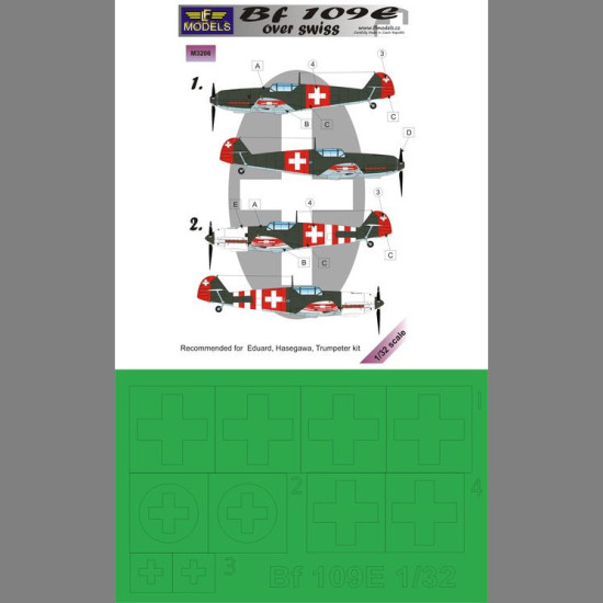 LF Models M3206 1/32 Bf 109E over Swiss