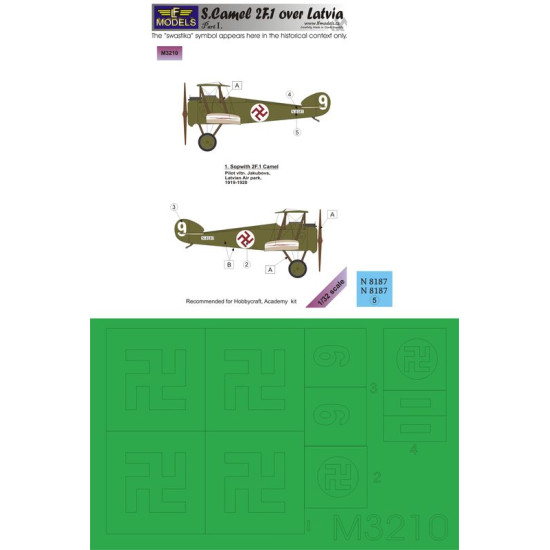 LF Models M3210 1/32 S. 2F.1 Camel over Latvia part II.