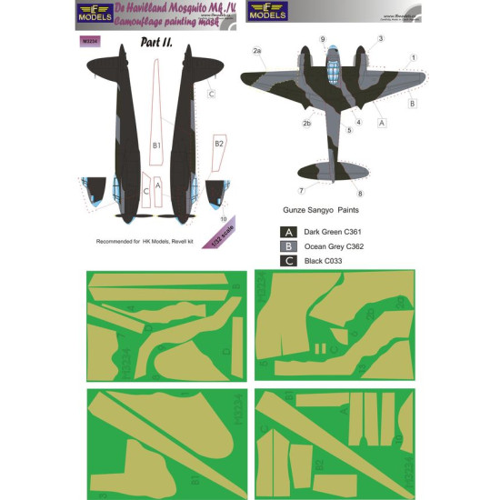 LF Models M3234 1/32 D.H. Mosquito Mk. IV part II.