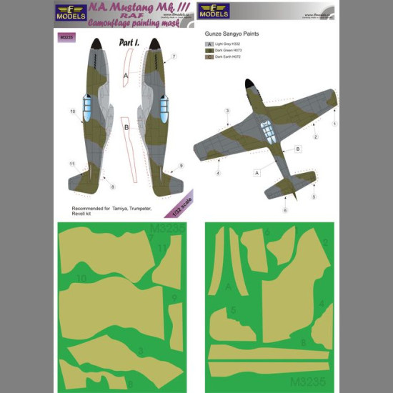 LF Models M3235 1/32 N.A. Mustang Mk.III RAF Part I