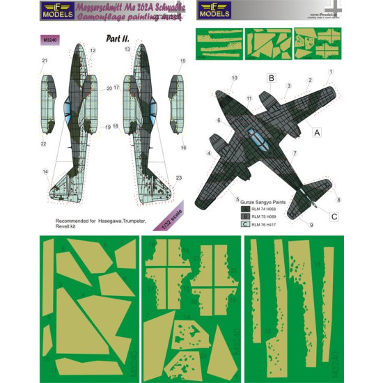 LF Models M3240 1/32 Messerschmitt Me 262A Schwalbe Part II.