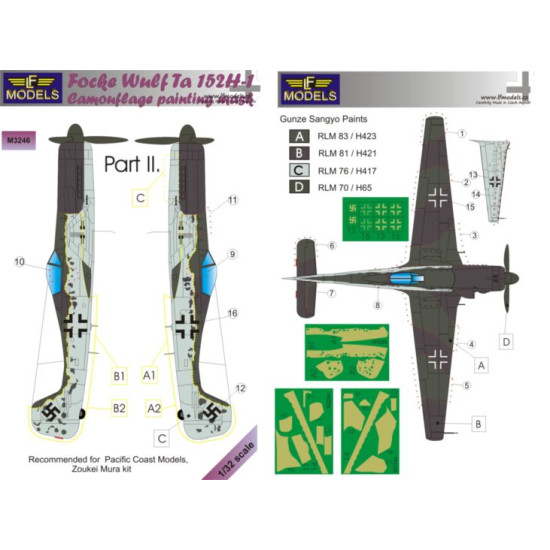LF Models M3246 1/32 Focke Wulf Ta 152H-1 Part II.