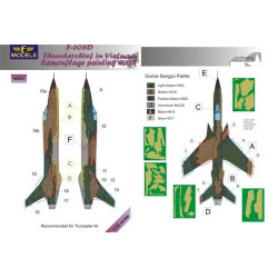 LF Models M3253 1/32 Republic F-105D Thunderchief Camouflage Painting Mask