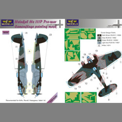 LF Models M3256 1/32 Heinkel He 111P Pre war Camouflage Painting Mask