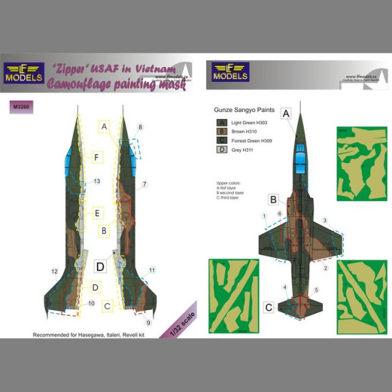 LF Models M3260 1/32 Lockheed F-104C Starfighter USAF in Vietnam