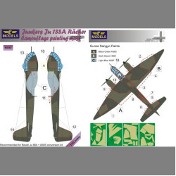 LF Models M3263 1/32 Junkers Ju 188A Racher Camouflage Painting Mask