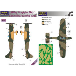 LF Models M3275 1/32 Miles Magister Mk.I. Camouflage Painting Mask