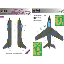LF Models M3279 1/32 G.91R Gina Italian service Camouflage Painting Mask