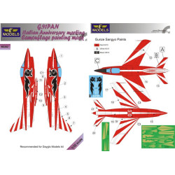LF Models M3282 1/32 G.91PAN Gina Italian Anniversary marking Camouflage Painting Mask
