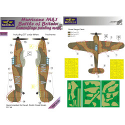 LF Models M3283 1/32 Hurricane Mk.I Battle of Britain Camouflage Painting Mask A-scheme
