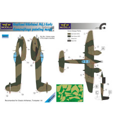 LF Models M48101 1/48 Westland Whirlwind Mk.I Early Camouflage Painting Mask