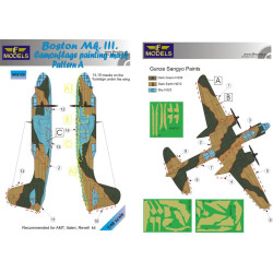LF Models M48109 1/48 Boston Mk.III Pattern A Camouflage Painting Mask