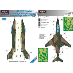 LF Models M4877 1/48 McDonnell RF-101B Voodoo of Air National Guard Camo Painting Mask