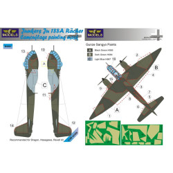 LF Models M4882 1/48 Junkers Ju 188A Racher Camouflage Painting Mask