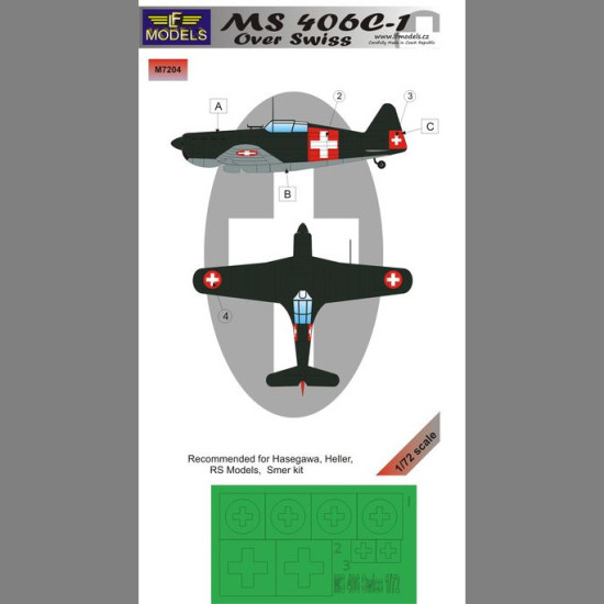 LF Models M7204 1/72 MS 406C-1 over Swiss
