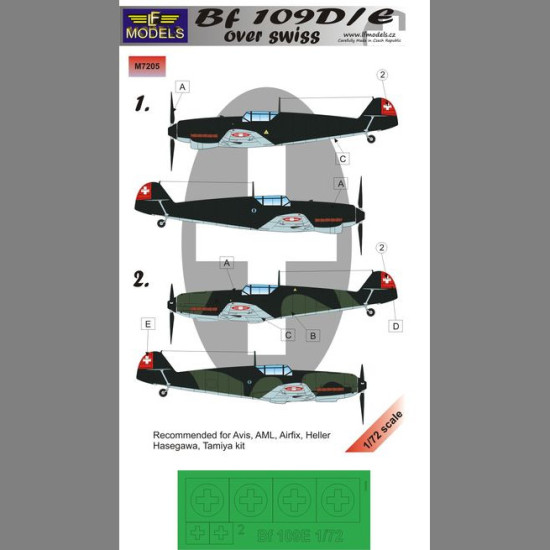 LF Models M7205 1/72 Bf 109D/E over Swiss
