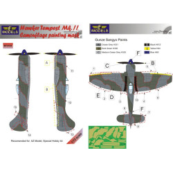 LF Models M72104 1/72 Hawker Tempest Mk.II Camouflage Painting Mask