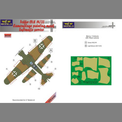 LF Models M72107 1/72 Fokker CV.E M/33 Camouflage Painting Mask-Luftwaffe service