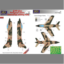 LF Models M72122 1/72 G.91R Gina Portuguese service Camouflage Painting Mask