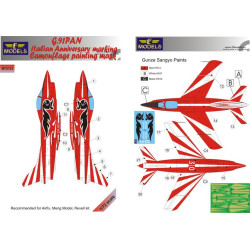 LF Models M72123 1/72 G.91PAN Gina Italian Anniversary marking Camouflage Painting Mask