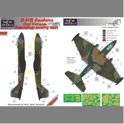 LF Models M72126 1/72 B-57B Canberra over Vietnam Camouflage Painting Mask