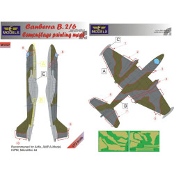 LF Models M72127 1/72 Canberra B(i).2/6 RAF Camouflage Painting Mask