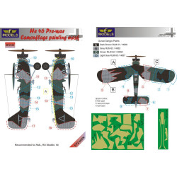 LF Models M72128 1/72 He 46 Prewar Camouflage Painting Mask