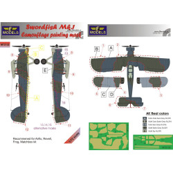 LF Models M72132 1/72 Swordfish Mk.I Camouflage Painting Mask