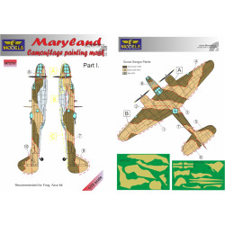 LF Models M72151 1/72 Maryland Camouflage Painting Mask Part I.
