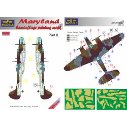 LF Models M72152 1/72 Maryland Camouflage Painting Mask Part II.
