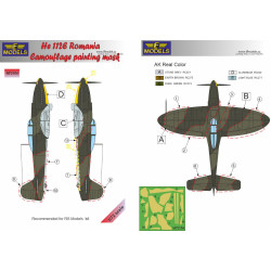LF Models M72154 1/72 He 112E Romanian service Camouflage Painting Mask