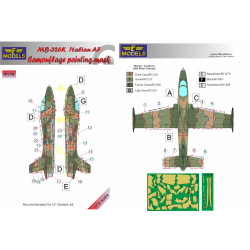 LF Models M72155 1/72 MB 326K Italian AF Camouflage Painting Mask