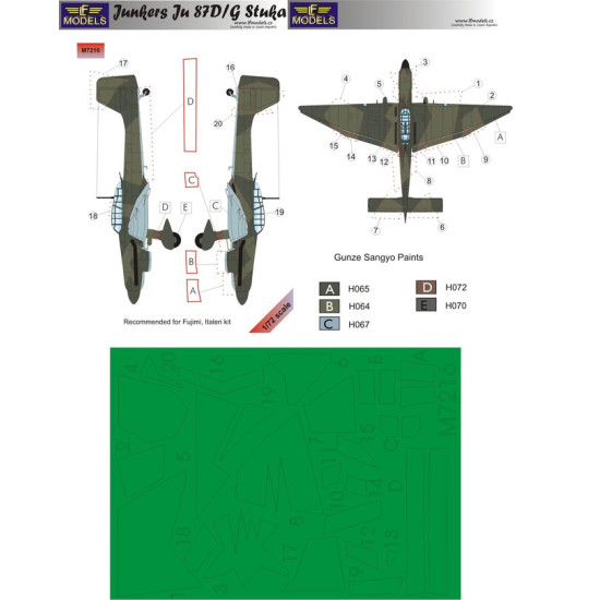 LF Models M7216 1/72 Junkers Ju87D/G Stuka