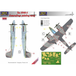 LF Models M72160 1/72 Ta 154V-1 Camouflage Painting Mask