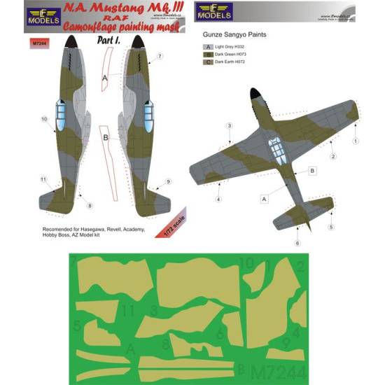 LF Models M7244 1/72 N.A. Mustang Mk.III RAF Part I