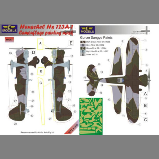 LF Models M7253 1/72 Henschel Hs 123A-1