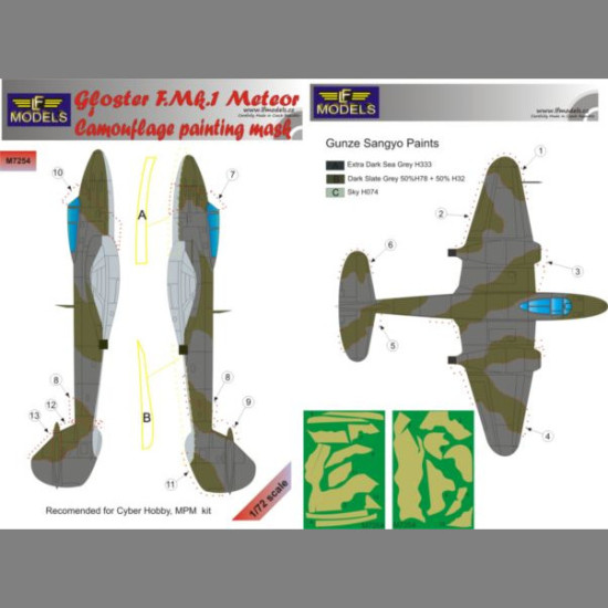 LF Models M7254 1/72 Gloster Meteror F.Mk.I