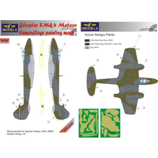 LF Models M7256 1/72 Gloster Meteror F.Mk.4