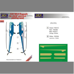 LF Models M7270 1/72 Sikorsky S-51/WS-51 in civil service painting mask