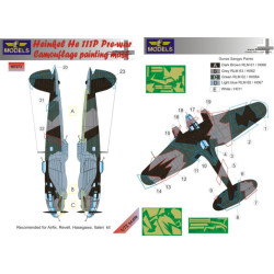 LF Models M7273 1/72 Heinkel He 111P Pre war Camouflage Painting Mask