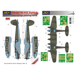 LF Models M7274 1/72 Heinkel He 111Z Zwilling Camouflage Painting Mask LF Models M7274 1/72 Heinkel He 111Z Zwilling Camouflage Painting Mask