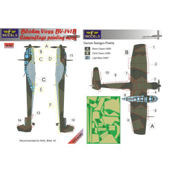 LF Models M7288 1/72 Blohm Voss BV 141B Camouflage Painting Mask