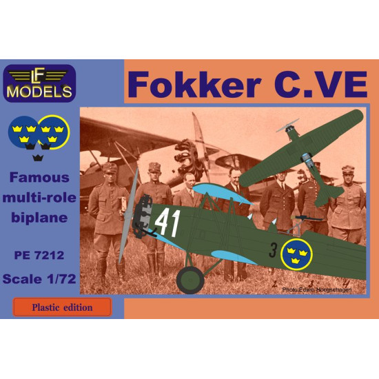 LF Models PE7212 1/72 Fokker C.VE Sweden Bristol Mercury LF Models PE7212 1/72 Fokker C.VE Sweden Bristol Mercury