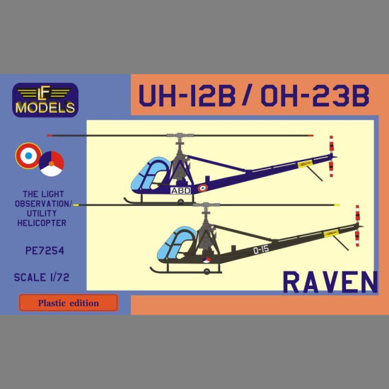 LF Models PE7254 1/72 Hiller UH-12B / OH-23B Raven (French AF, Holland AF)