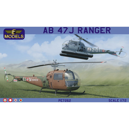 LF Models PE7262 1/72 AB 47J Ranger (Italian Navy, Army, Yugo., Danmark, Norway AF)
