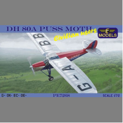 LF Models PE7268 1/72 DH 80A Puss Moth Civilian users (1x UK, 1x Czech, 1x Spain, 1x Austria)