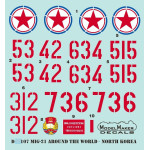 ModelMaker 1/144 D144107 MiG-21 Around The World Aircraft Decal