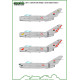 ModelMaker 1/144 D144155 MiG-17 Asian Fresco part I Aircraft Decal