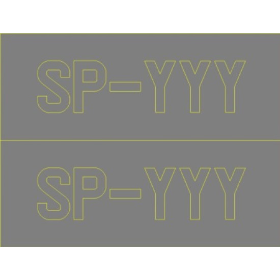 ModelMaker 1/48 D48077 Yak-18 SP-YYY Aircraft Decal